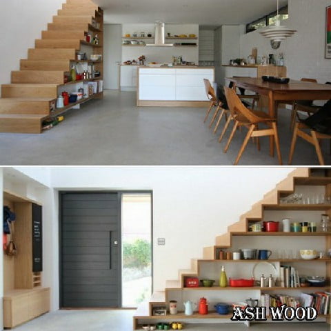 60  ایده ذخیره سازی زیر پله برای فضاهای کوچک که خانه شما را متمایز می کند