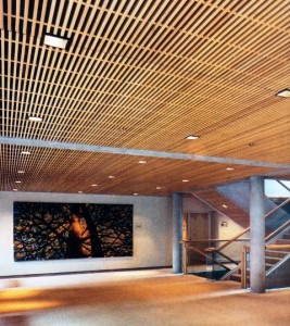دکوراسیون داخلی , سقف کاذب چوبی ، لمبه و تیر چوبی 