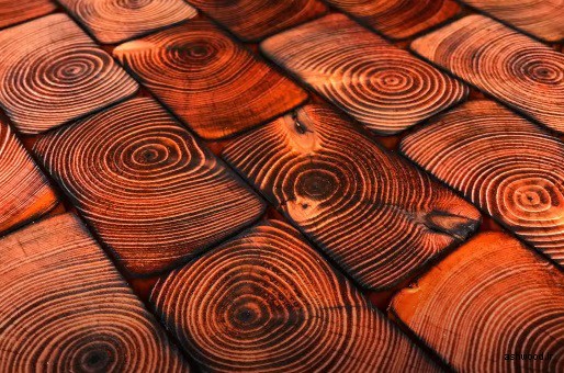 سندبلاست چوب با آتش , سندبلاست و رنگ چوب , موج برجسته چوب , ایجاد بافت و رنگ های شاد روی چوب