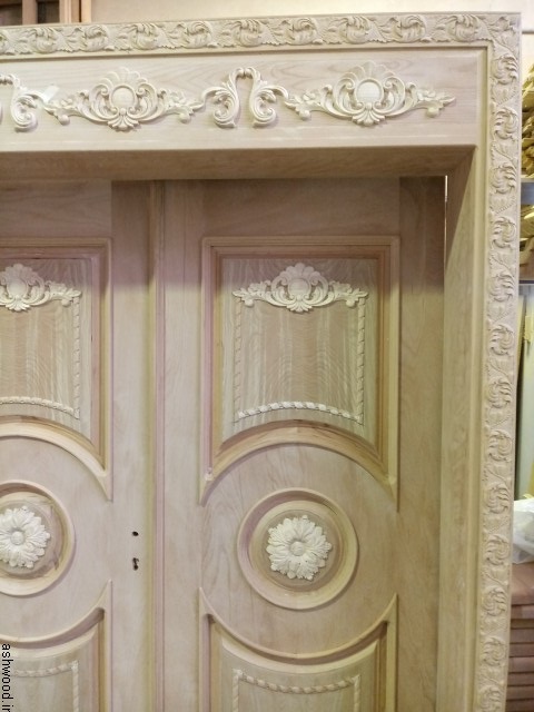 درب چوبی سبک کلاسیک , درب ورودی لابی