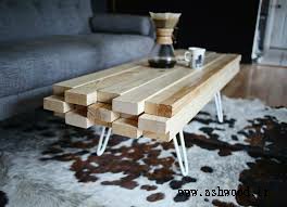 میز چوبی ساخته شده از تخته