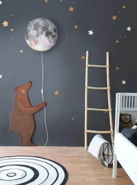 طراحی دیوار اتاق خواب کودک