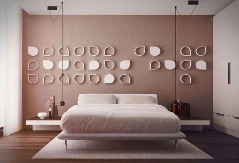 طرح بافت دیوار برای اتاق خواب