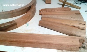 دکوراسیون چوبی ، ساخت میز کنسول تمام چوب راش