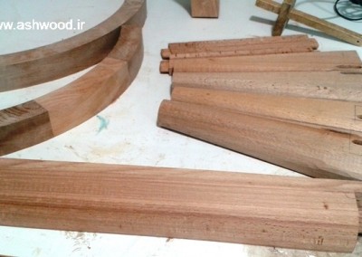 دکوراسیون چوبی ، ساخت میز کنسول تمام چوب راش