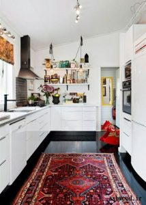 دکوراسیون آشپزخانه با فرش