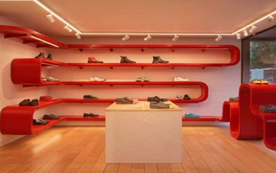 دکوراسیون فروشگاه کفش در پاریس + ایده برای دکور فروشگاه کفش