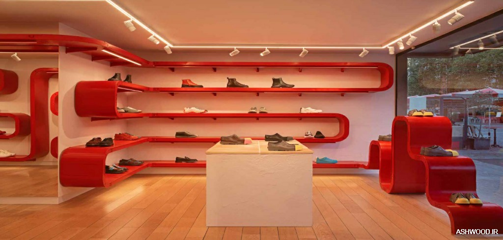 دکوراسیون فروشگاه کفش در پاریس + ایده برای دکور فروشگاه کفش