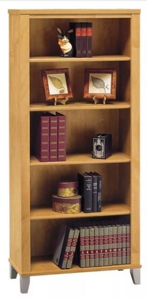 قفسه کتاب چوبی