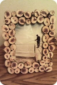 لوازم لوکس دکوری - قاب عکس ساخته شده با شاخه درخت