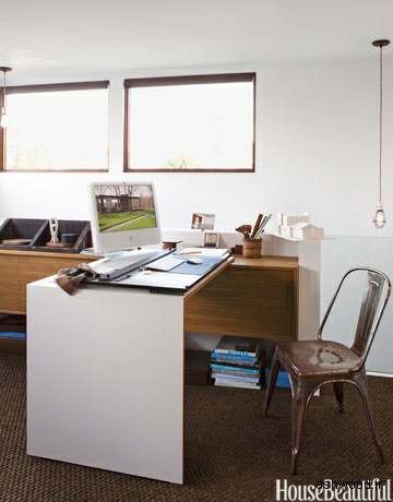 میز کار در طراحی دفتر خانگی 