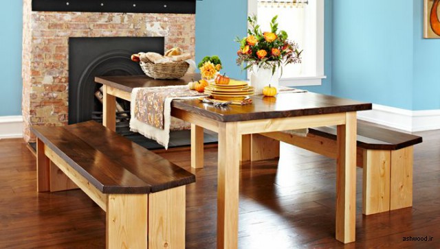 انواع مدل میز چوبی , ایده های جالب میز