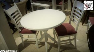 میز 2 نفره پایه گلدانی صندلی 5 تیر قیمت 750.000 تومان