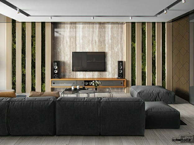 ایده برای تزئین دیوار تلویزیون 