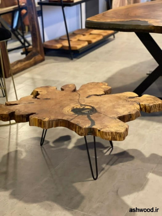 فروش انواع اسلب چوبی ، صفحه میز و چوب تنه کالباسی درخت در تهران خاوران 