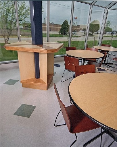 میز اطراف ستون , میز بار , یده های جالب انواع میز متصل به ستون 