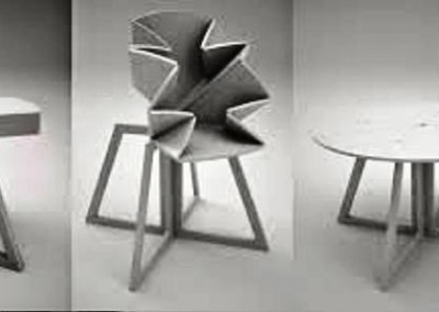 میز چوبی , میز تاشو مثلث دایره