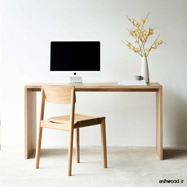 ایده جدید و طراحی و ساخت میز تحریر چوبی ،  میز چوبی 