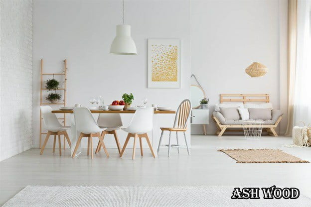طراحی اتاق نشیمن چوبی ، میز ناهارخوری چوبی