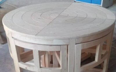 سازنده انواع میز گرد چوبی