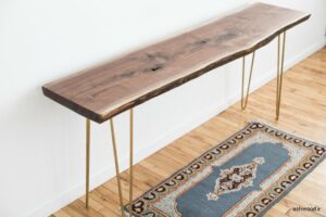 ایده میز کنسول چوبی مدرن