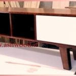 کنسول و میز چوبی زیر تلویزیونی