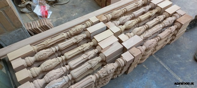 خواص چوب راش برای استفاده در نرده چوبی پله
