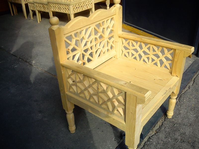 مبل و صندلی سنتی ، گره چینی