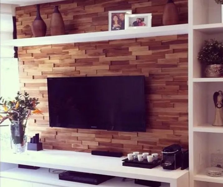 واحد دیواری چوبی مدولار تلویزیون