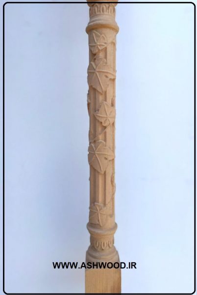 پایه نرده چوبی مدل برگ انگور 
