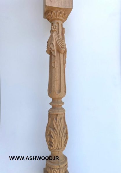 پایه نرده چوبی مدل پرده ای 