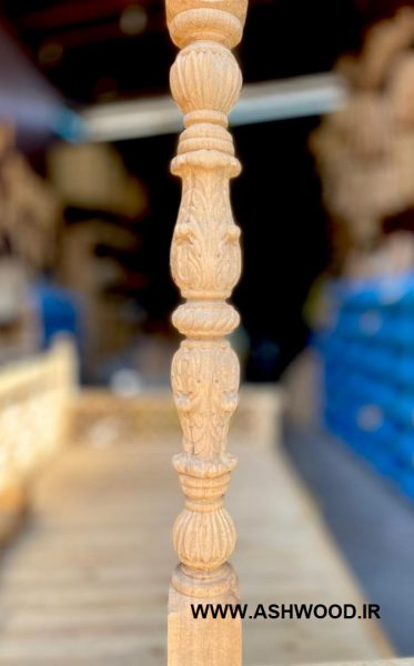پایه نرده چوبی مدل بوشهر 