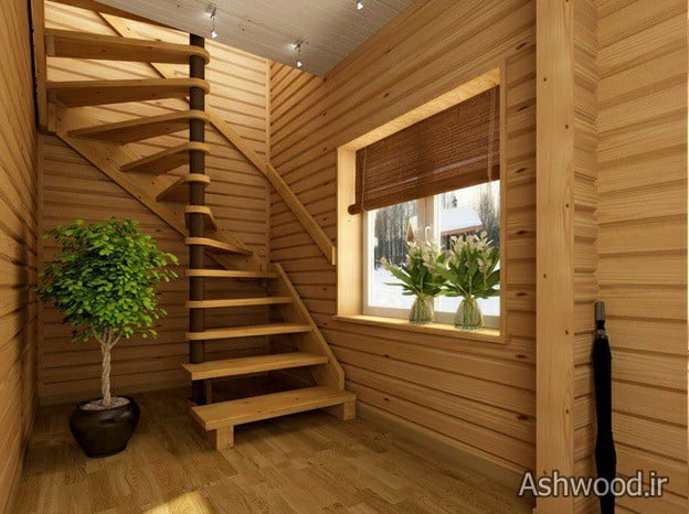 ایده های مدرن برای راه پله چوبی