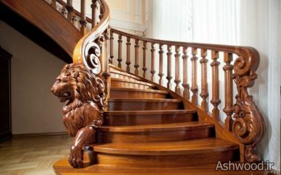 تزئین پله چوبی: راهنمایی برای ایجاد فضایی زیبا و کاربردی