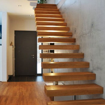 انواع پله معلق , سازنده پله چوبی و کف پله 