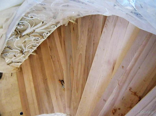 پله چوب راش , چوب راش در ساخت پله چوبی 