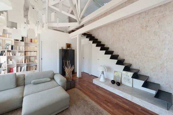 طراحی مدرن پله ها برای یک خانه روستیک :از ایده های ” کلاسیک ” تا ” مدرن “