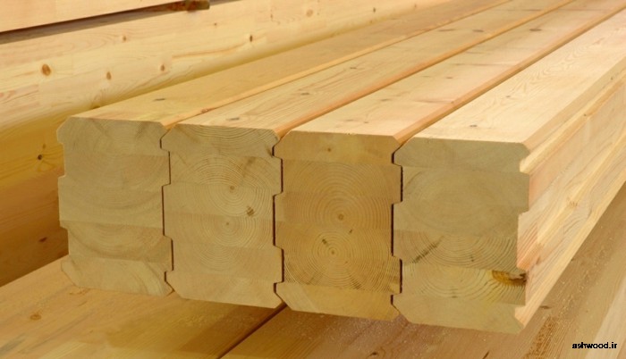 برش چوب چهارتراش ، لمبه و دیوارکوب برای ساخت کلبه چوبی 