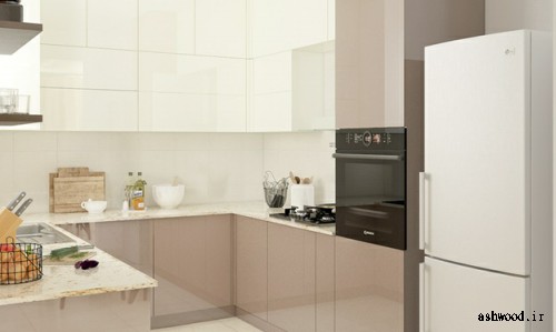 طراحی مدرن آشپزخانه سه بعدی 