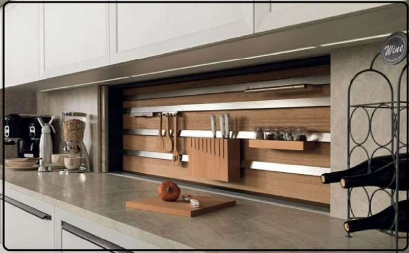 قفسه های مخفی در کابینت آشپزخانه 
