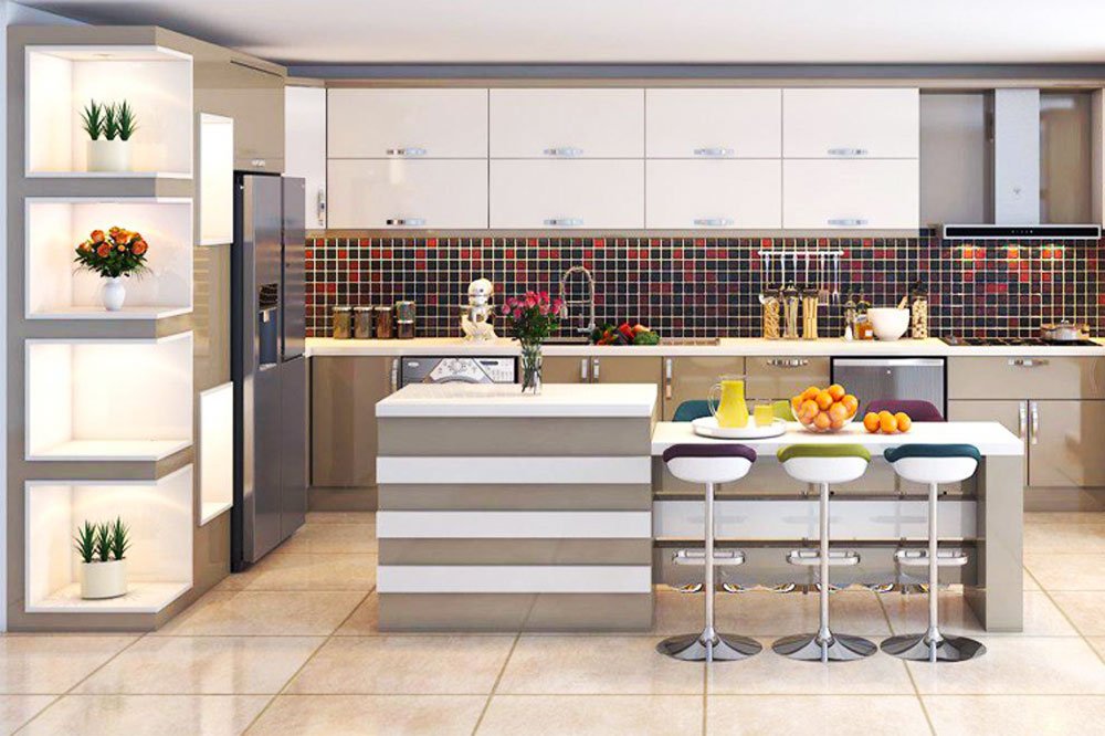 کابینت سفید آشپزخانه را با چه رنگ ها و وسایلی می توان ترکیب کرد؟