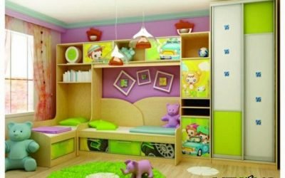 راه حل بسیاری از مشکلات کمد دیواری چوبی با درب کشویی برای اتاق کودکان