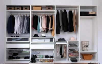 21 ایده برای سازماندهی کمد لباس ( نکاتی برای طراحی کمد دیواری)