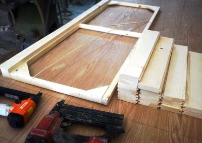 کارگاه درودگری ساخت کنسول چوبی