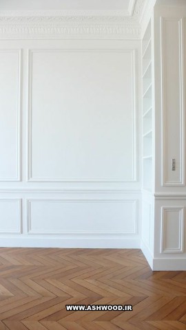 تصویر پانل چوب سفید ( دیوارکوب )  در سبک کلاسیک ، مدرن ایده های بسیار زیبا 